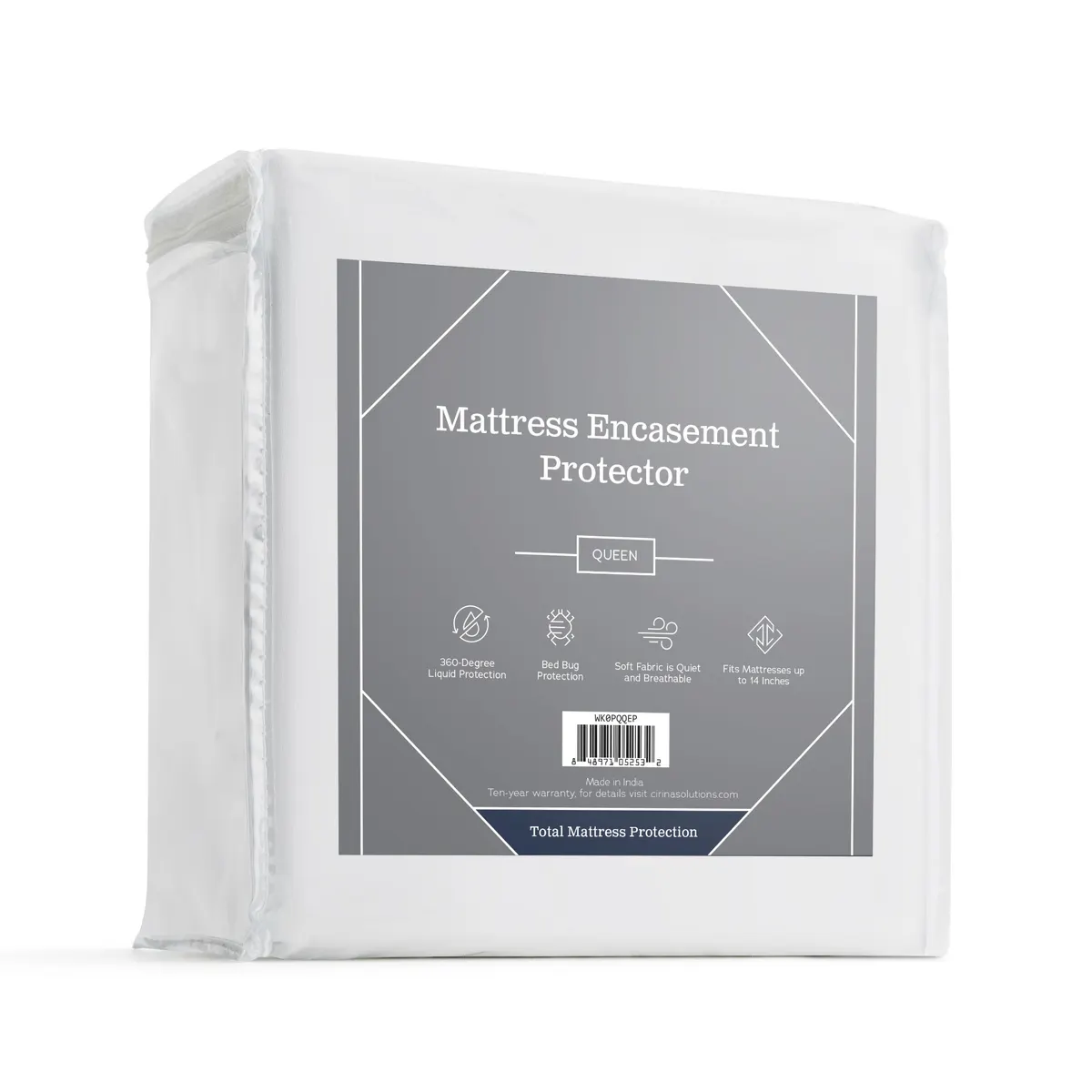 Mattress Encasement Protector package, Queen